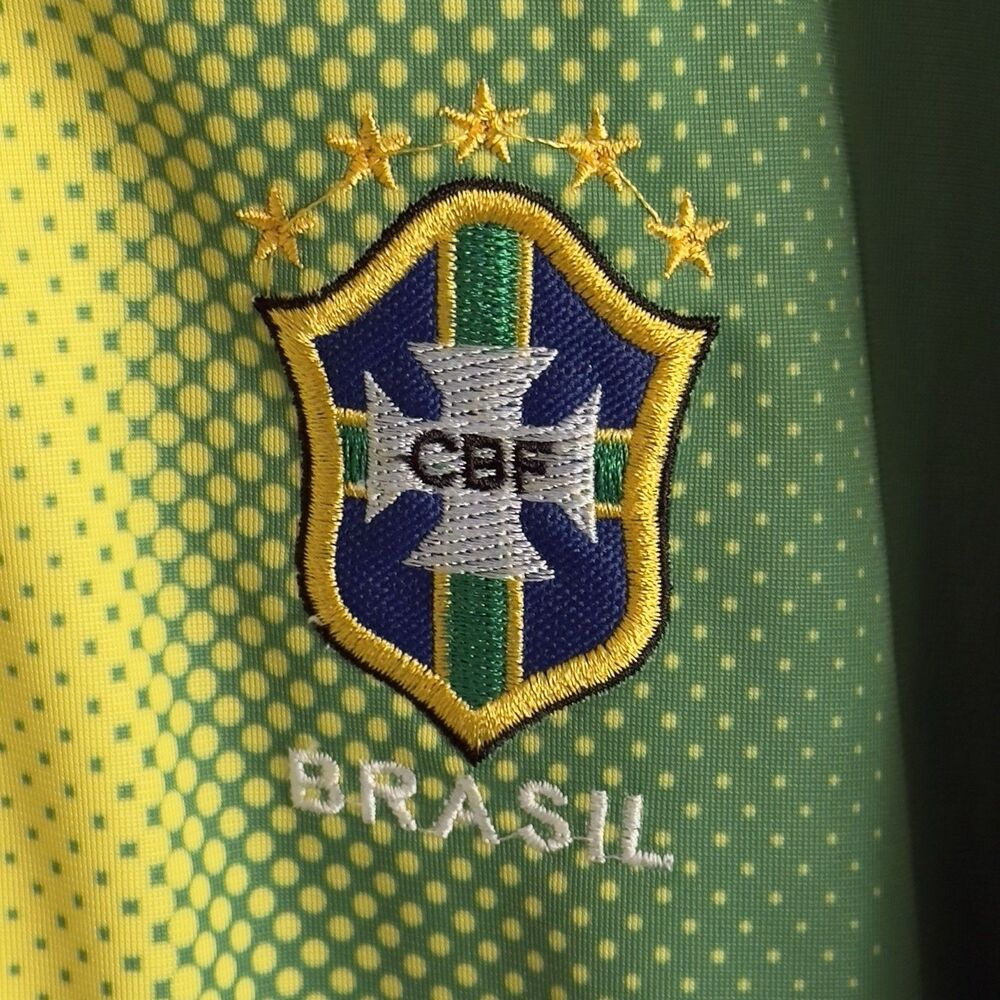 Vintage Brasil Football/Soccer Full Zip Jacket Drako Tag Men L-XL EUC - Picture 3 of 10